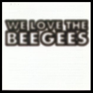 Various Artists - We Love The Bee Gees album cover