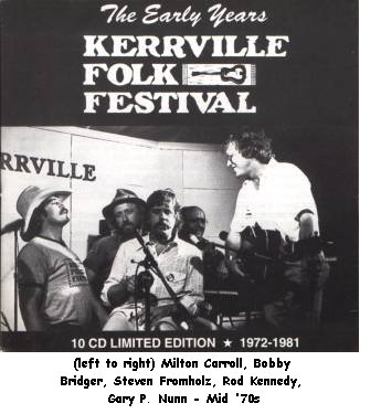 The Early Years: Kerrville Folk Festival 1972-1981, album cover